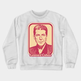 Leonard Cohen //// Retro Aesthetic Fan Art Design Crewneck Sweatshirt